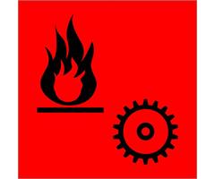 MSKS03   Alarm Symbol MSK-S03 Fire in machinery space